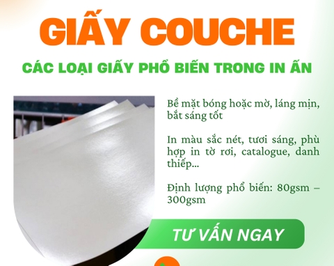 Giấy Couche Là Gì? Cẩm Nang Chi Tiết Về Đặc Điểm Kỹ Thuật, Ứng Dụng và Gia Công Chuẩn Trong In Ấn