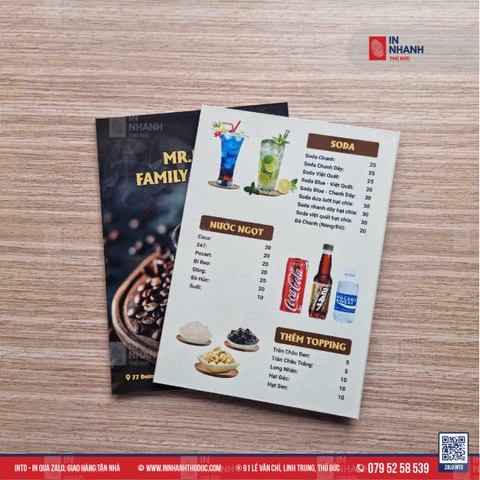 In Menu Quán Nước: Bí Quyết Nâng Tầm Thương Hiệu, Bùng Nổ Doanh Thu & Thu Hút Khách Hàng! 🚀