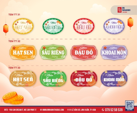 Tổng hợp các Mẫu Tem Trung Thu Hot Nhất 2025