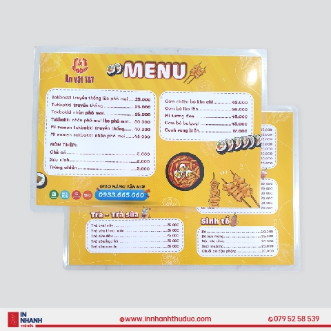Menu Ép Plastic