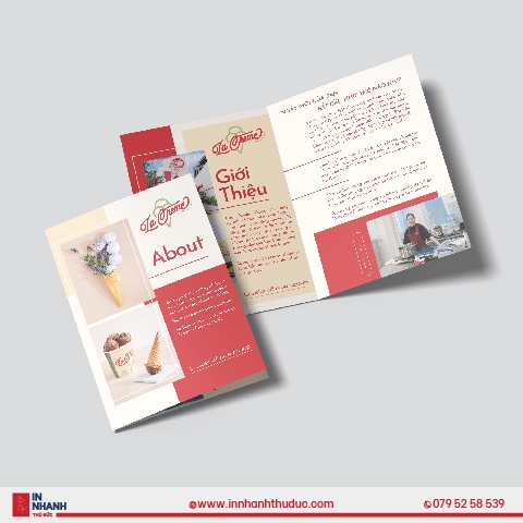 In tờ gấp đôi  - Folded Flyer