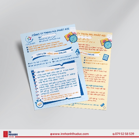 In tờ rơi số lượng ít