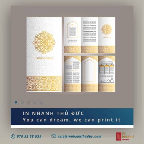 In tờ gấp cao cấp - Premium folded flyer