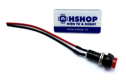 Nút nhấn nhả tròn PBS-11B 12mm kèm cáp