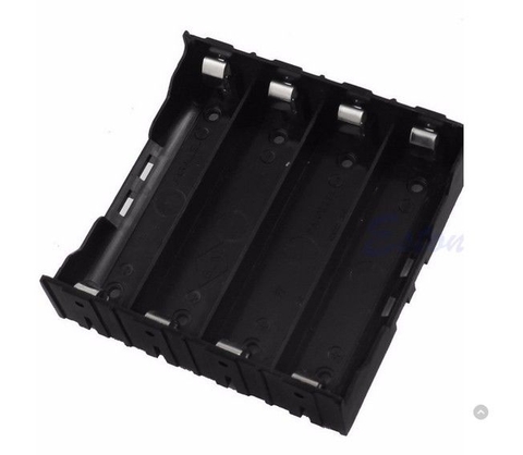 Hộp pin 4 X 18650 Battery Holder chấu hàn