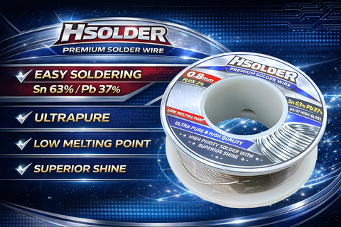 Thiếc hàn siêu bóng nhẹ lửa HSOLDER 100G Sn63 Pb37 Solder Wire