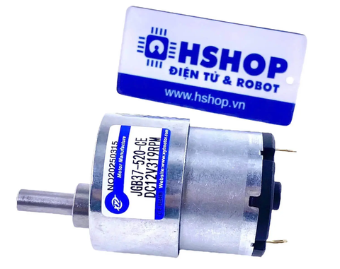 Động cơ DC giảm tốc GB37-520 DC Geared Motor 12V 319RPM