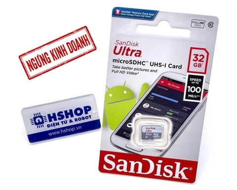 Thẻ nhớ MicroSDXC SanDisk Class 10 UHS-I 32GB chính hãng