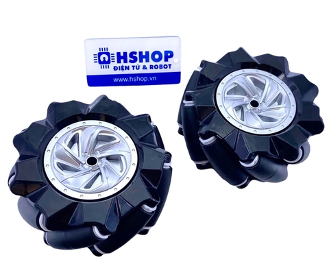 Cặp bánh xe Mecanum L + R nhựa đường kính 80mm