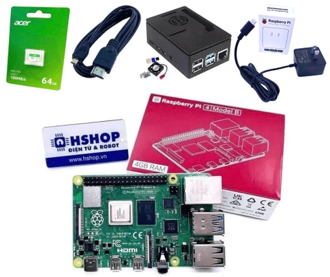 Combo Raspberry Pi 4 Model B Pro Kit