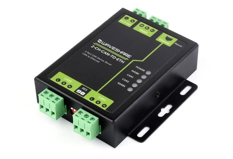 Bộ chuyển Waveshare Industrial Grade 2-Ch CAN To Ethernet Server