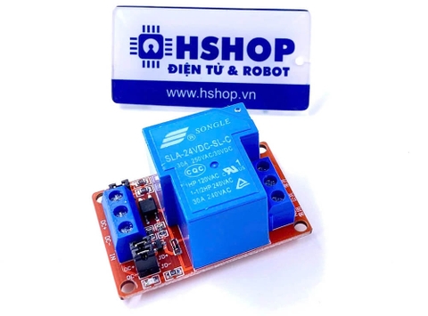 Mạch 1 Relay Opto chọn mức kích High/Low 24VDC - 30A