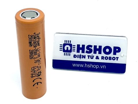 Pin Sạc 18650 Li-Ion Rechargeable Battery 3.7V 2500mAh 10C Sunpower