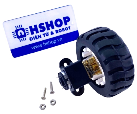 Bộ động cơ DC giảm tốc GA12 N20 kèm gá bắt và bánh xe