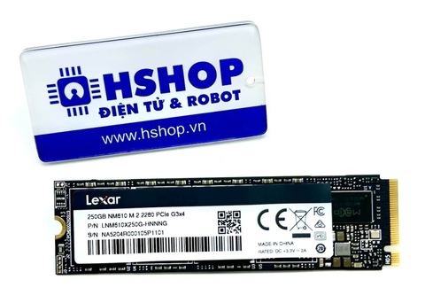 Ổ cứng SSD M.2 2280 NVME PCie Lexar 250GB cho Raspberry Pi / NVIDIA Jetson