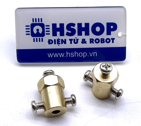 Khớp nối lục giác trục động cơ 6mm kích thước 12x18mm Hexagon Motor Coupling