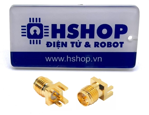 Đầu nối RF SMA đực thẳng Male SMA-KE PCB Edge Mount 13.5mm