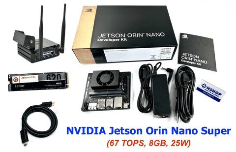 Combo NVIDIA Jetson Orin Nano Super Pro Kit (67 TOPS, 8GB, 25W)