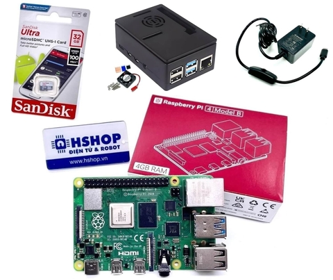 Combo Raspberry Pi 4 Model B Basic Kit