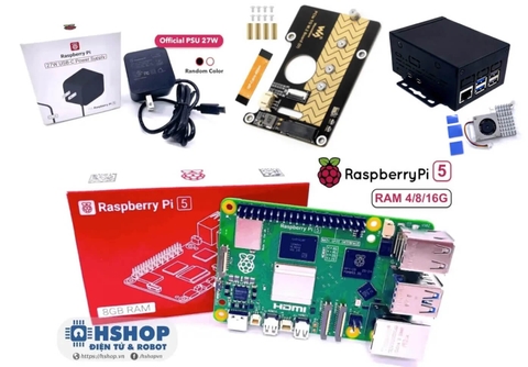 Combo Raspberry Pi 5 SSD M.2 Pro Kit RAM 4/8/16GB