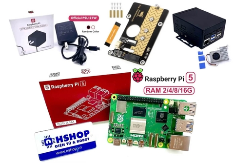 Combo Raspberry Pi 5 SSD M.2 Pro Kit RAM 2/4/8/16GB