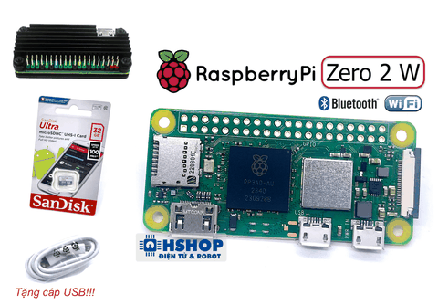 Combo Raspberry Pi Zero 2 W Basic Kit