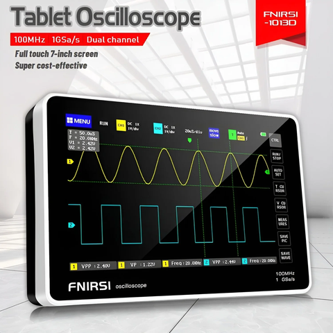 Máy đo hiện sóng FNIRSI® 1013D Dual Channel Touchable Panel Oscilloscope