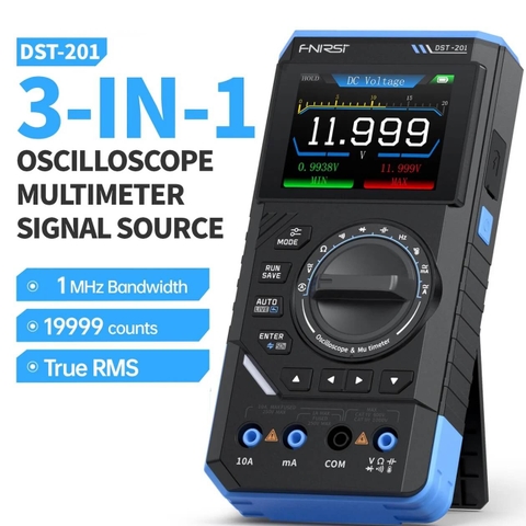 Máy đo hiện sóng FNIRSI® DST-201 Handheld 3-IN-1 Multimeter Oscilloscope Signal Generator