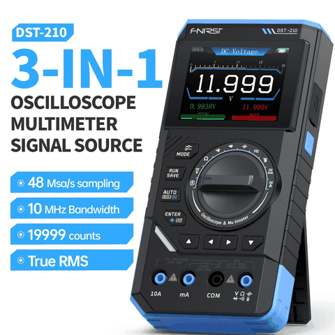 Máy đo hiện sóng FNIRSI® DST-210 Handheld 3-IN-1 Multimeter Oscilloscope Signal Generator