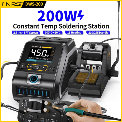 Trạm hàn FNIRSI® DWS-200 F245 200W High Power Smart Soldering Station