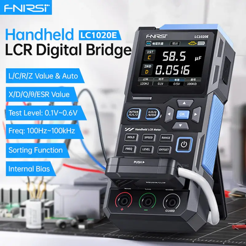 Máy đo linh kiện FNIRSI® LC1020E High Precision Handheld Digital Bridge LCR ESR Tester