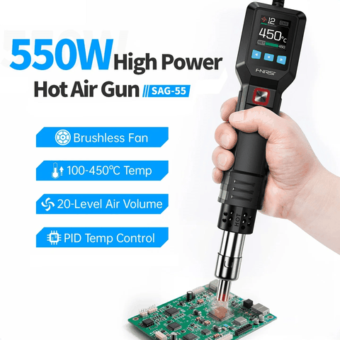Máy Khò Nhiệt Thông Minh FNIRSI® SAG-55 Pro Intelligent 550W Hot Air Gun