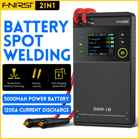 Máy hàn cell pin FNIRSI® SWM-10 Portable Intelligent Color Screen Spot Welding Machine