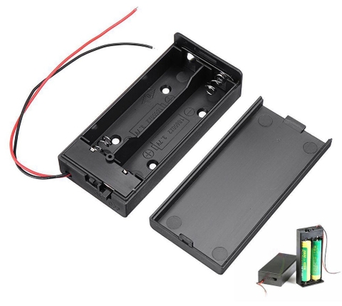 Hộp pin 2 X 18650 Battery Holder có công tắc