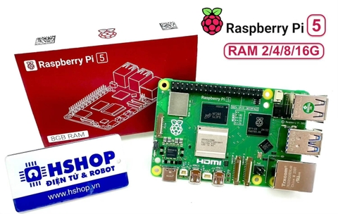 Máy tính Raspberry Pi 5 RAM 2/4/8/16GB (Made in UK)