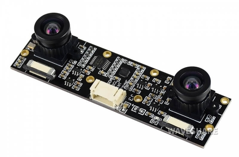 Waveshare Binocular IMX219 Camera Module, IMX219-83 Stereo Camera, 8MP, Applicable for Jetson Nano and Raspberry Pi