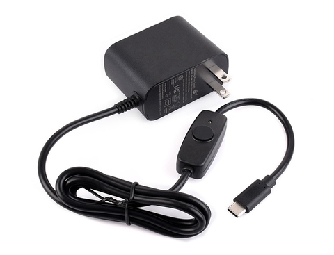 Waveshare 27W USB Type-C Power Supply Type C, PD Power Supply, Suitable For Raspberry Pi 5