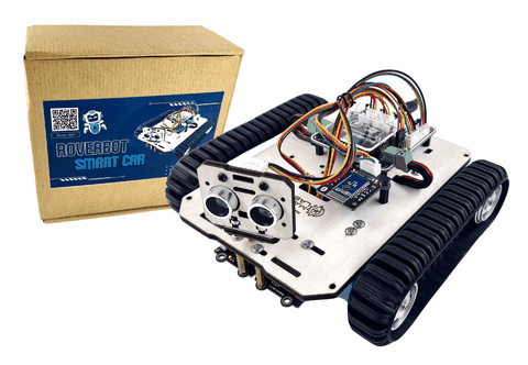 Bộ RoverBot - Smart Car Robot Kit kèm Hướng dẫn chi tiết, Code mẫu Arduino & mBlock