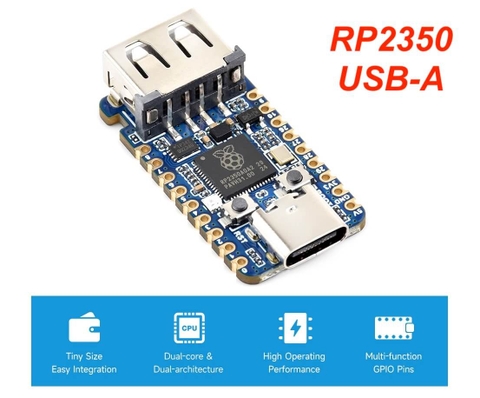 Mạch Waveshare RP2350 USB-A Mini Development Board