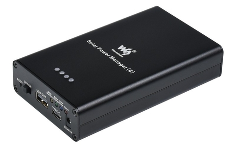 Waveshare Solar Power Manager (C), Supports 3x 18650 Batteries, Multi Protection Circuits