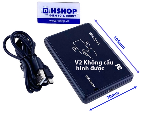 Đồ đọc thẻ RFID IC Card / Tag Reader 13.56MHz USB ( Loại không cấu hình được)