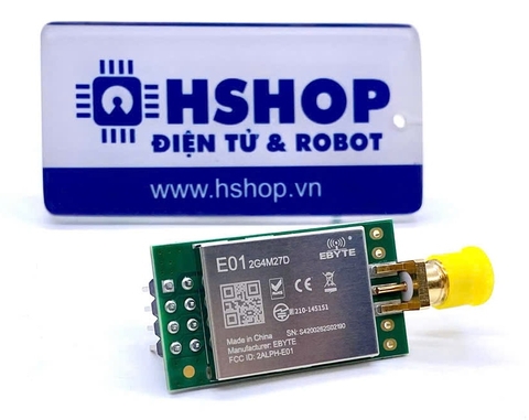 Module RF 2.4GHz NRF24L01+ PA+LNA EBYTE E01-2G4M27D
