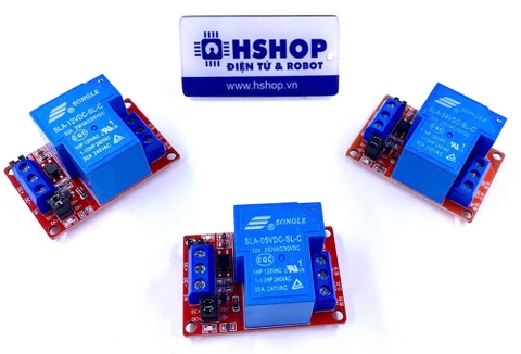 Mạch 1 Relay Opto chọn mức kích High/Low (5/12/24VDC) 30A