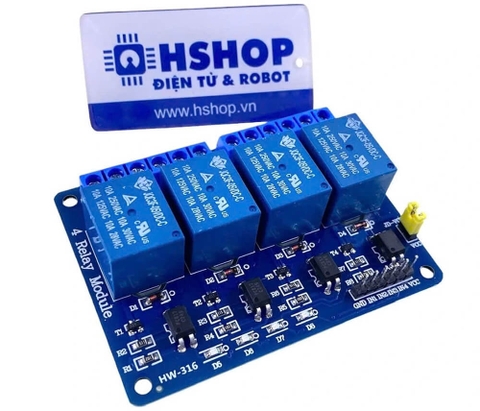 Mạch 4 Relay Opto cách ly 5VDC