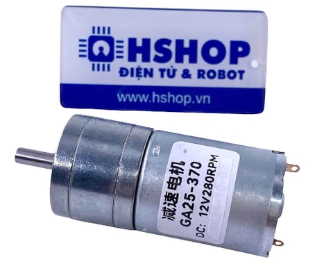Động cơ DC giảm tốc GA25-370 DC Geared Motor 12V 280RPM