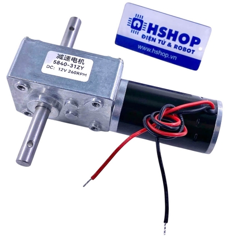 Động cơ DC giảm tốc 5840-31ZY High Torque Self-Lock DC Geared Motor 12VDC 260RPM