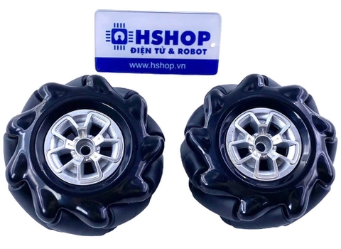 Cặp bánh xe Mecanum L + R nhựa đường kính 60mm