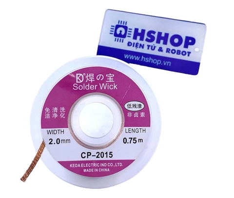 Dây hút chì Solder Remover Wick Wire 0.75m x 2.0mm