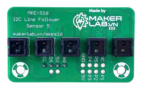 Cảm biến dò đường 5 mắt MKE-S16 I2C Line Follower Sensor