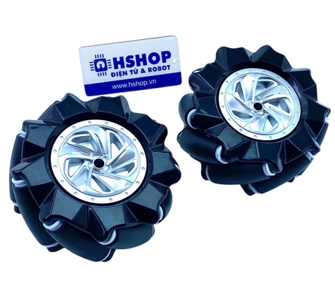 Cặp bánh xe Mecanum L + R nhựa đường kính 80mm